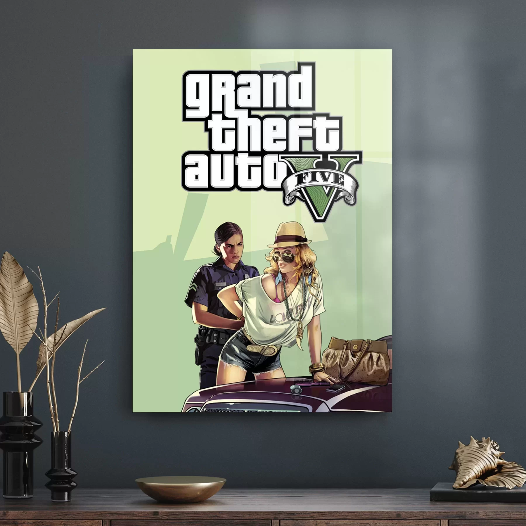 Picture of Decovetro Cam Tablo GTA 5 30x40 cm