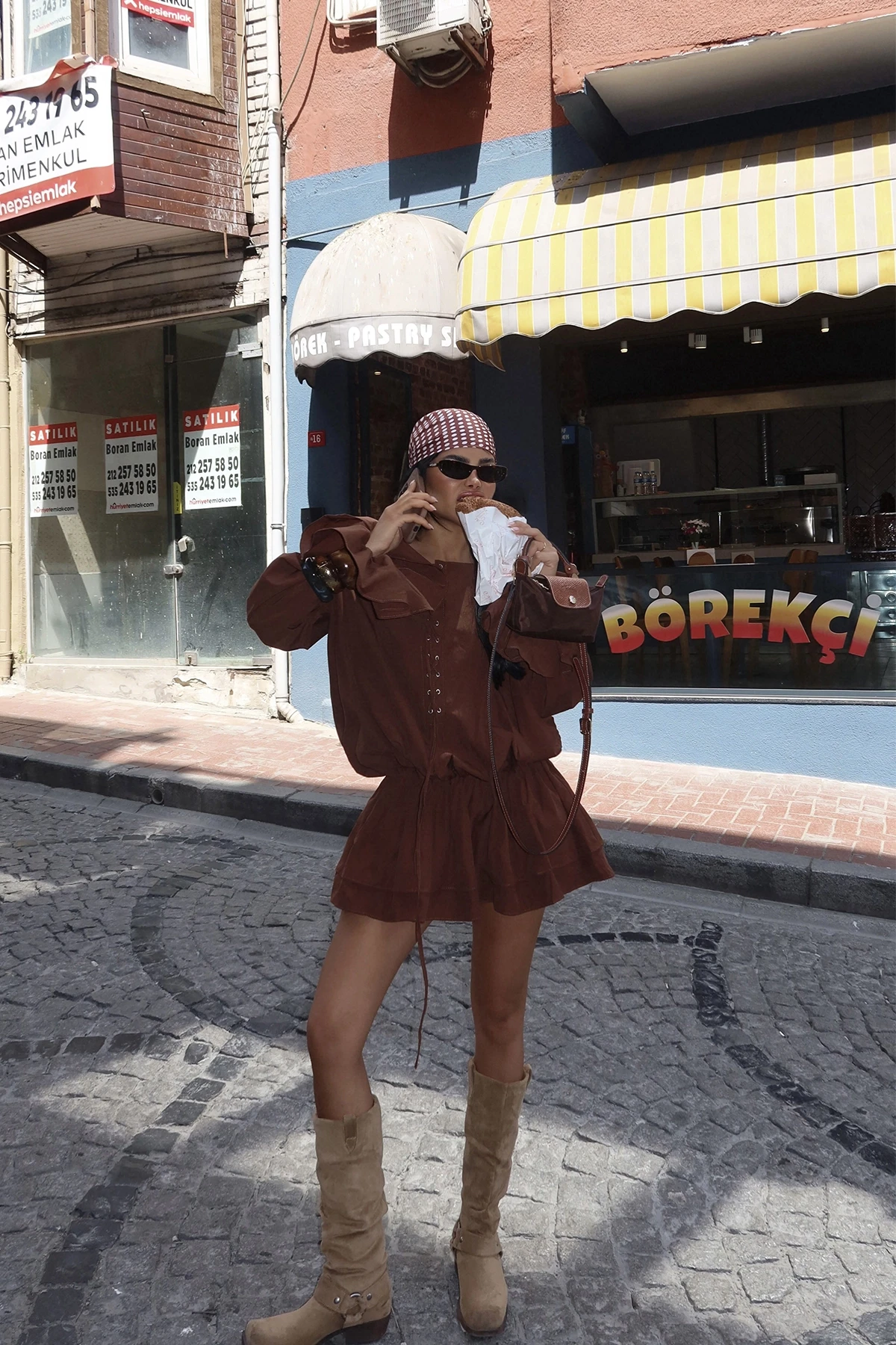 Picture of Brown Darcie Mini Dress