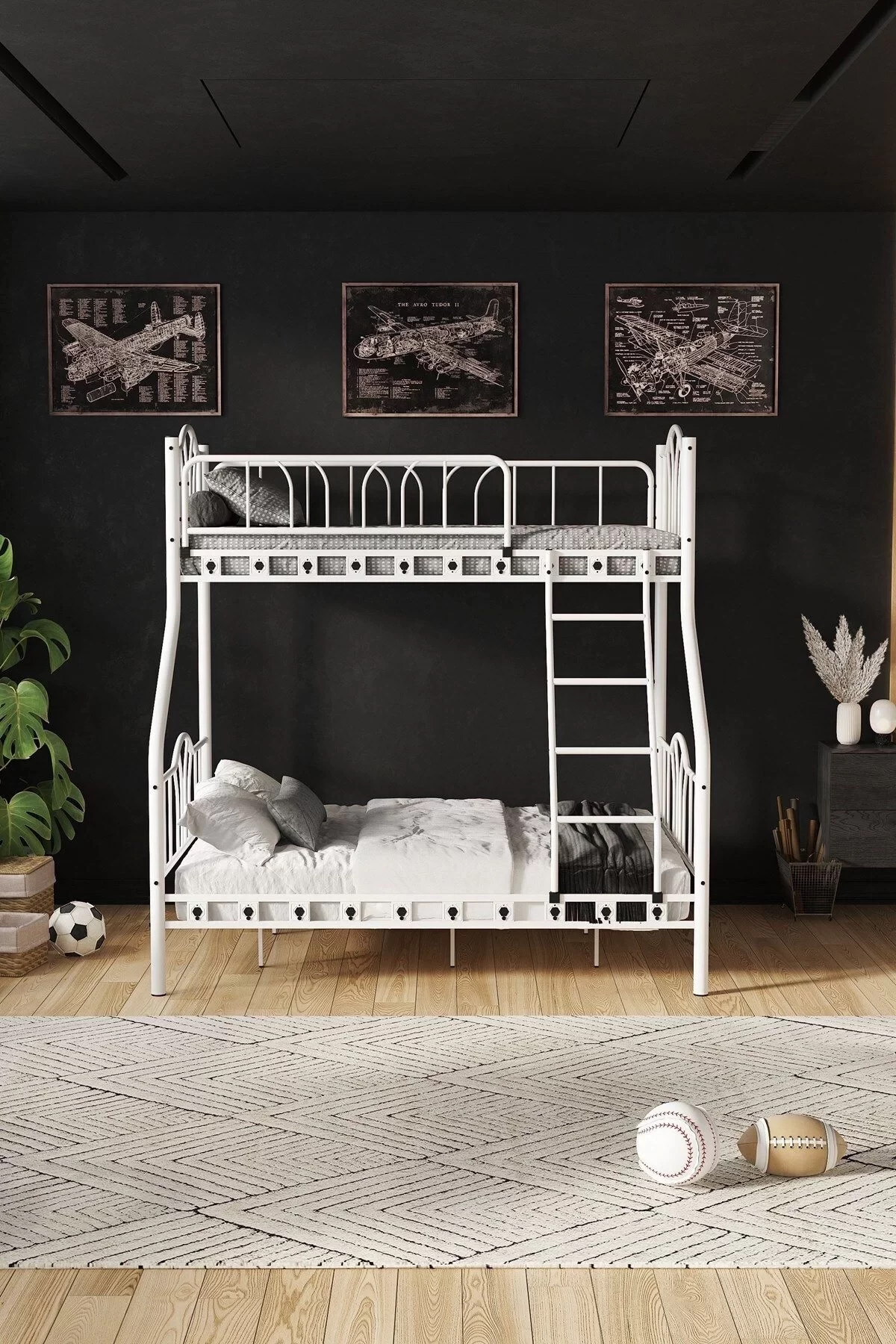 Picture of Imaj 3 Kişilik Ebeveyn 3'lü Metal Ranza 90x190 & 140x190