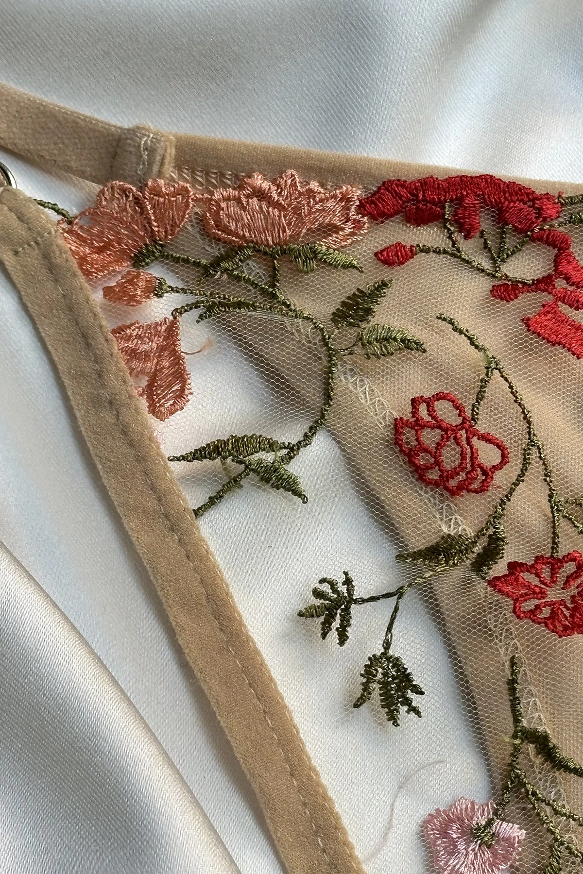 Picture of Beige Flower Detail Underwear