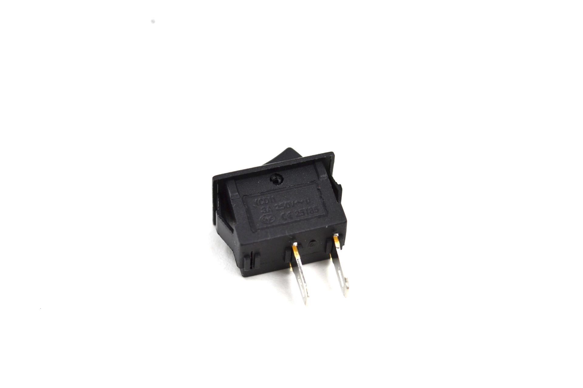 Picture of Mini Dikdörtgen Siyah Elektrik Anahtarı 1-0 Işıksız Rocker 12V-220V