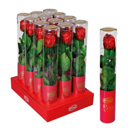 Picture of MILK CHOCOLATE ROSE (CYLINDER) 20g