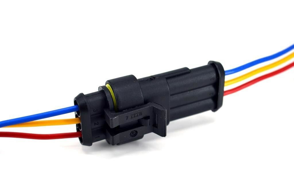 Picture of 1 Takım 3 Kablolu Süper Seal Erkek Dişi Elektrik Bağlantı Soketi MT-10