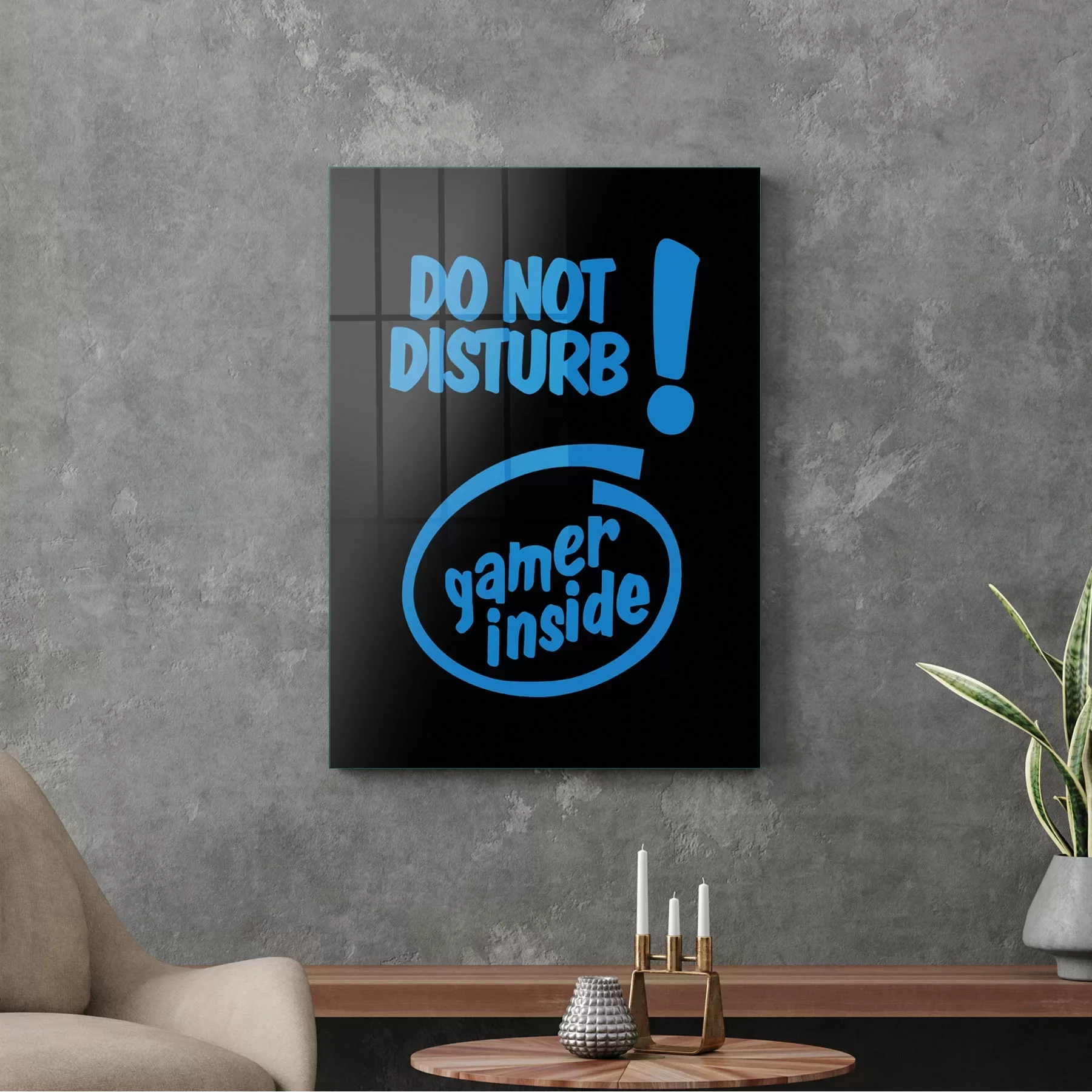 Picture of Decovetro Cam Tablo Do Not Disturb Yazılı 70x100 cm