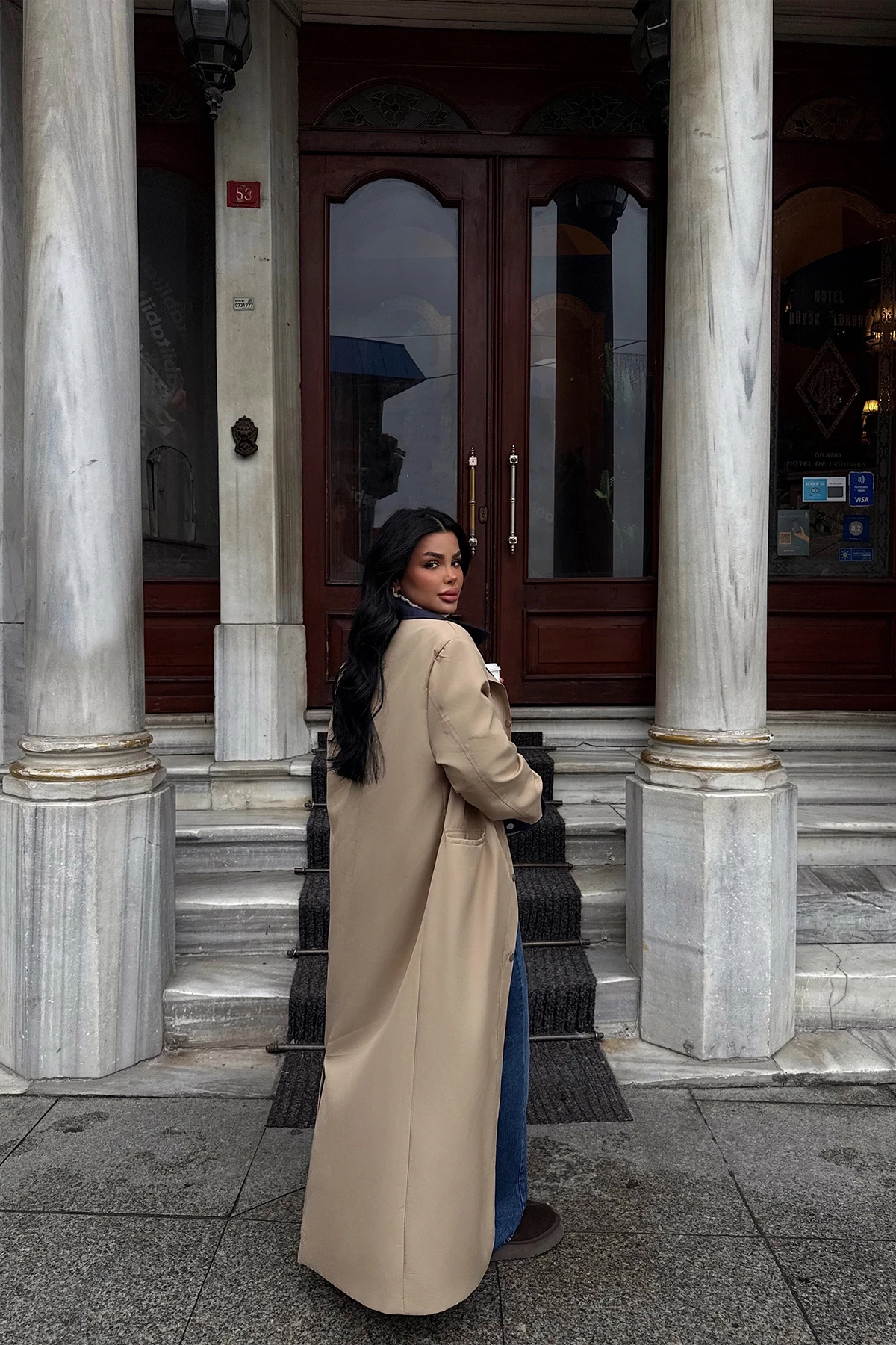 Picture of Cream Aldabella Trench Coat