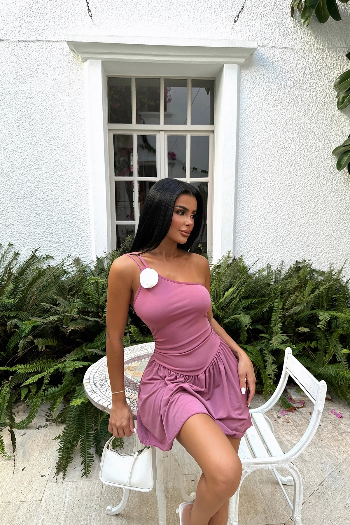 Picture of Dusty Rose Hesper Dress