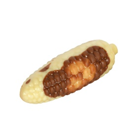 Picture of WHITE CORN - HAZELNUT GIANDUJA & CORN FLAKES FILLED WHITE & MILK CHOCOLATE 2Kg