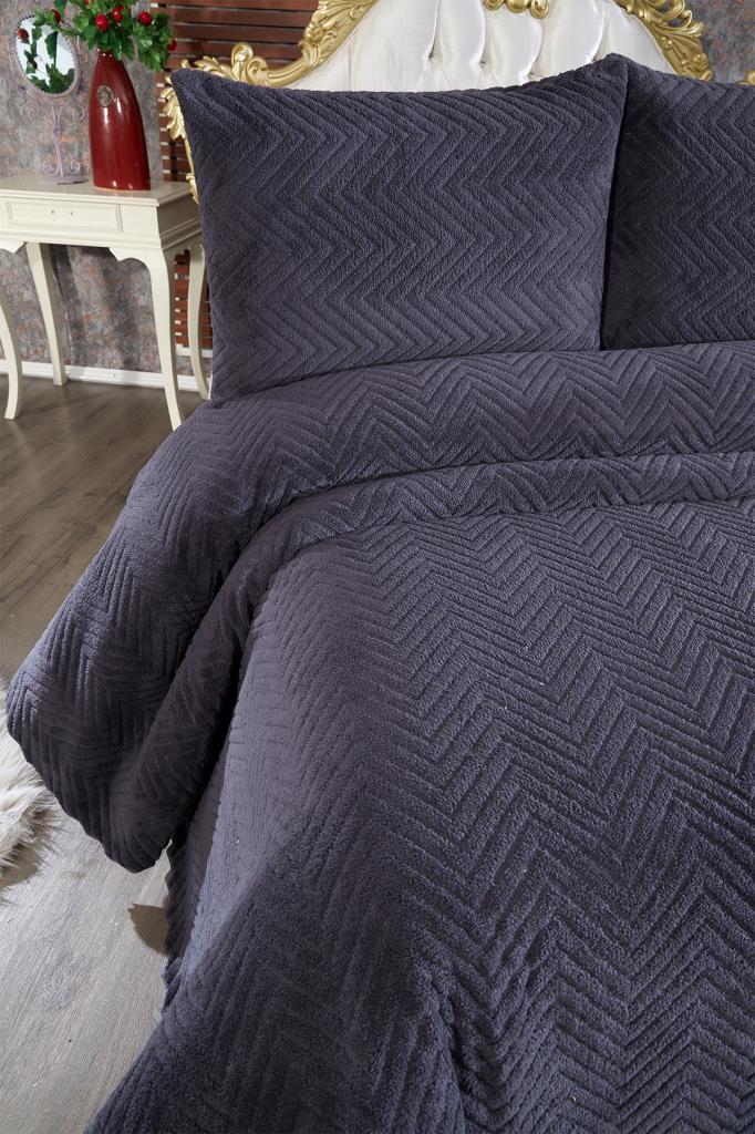 Picture of Ultrasonik Welsoft Çift Kişilik Yatak Örtüsü 230x250 Antrasit