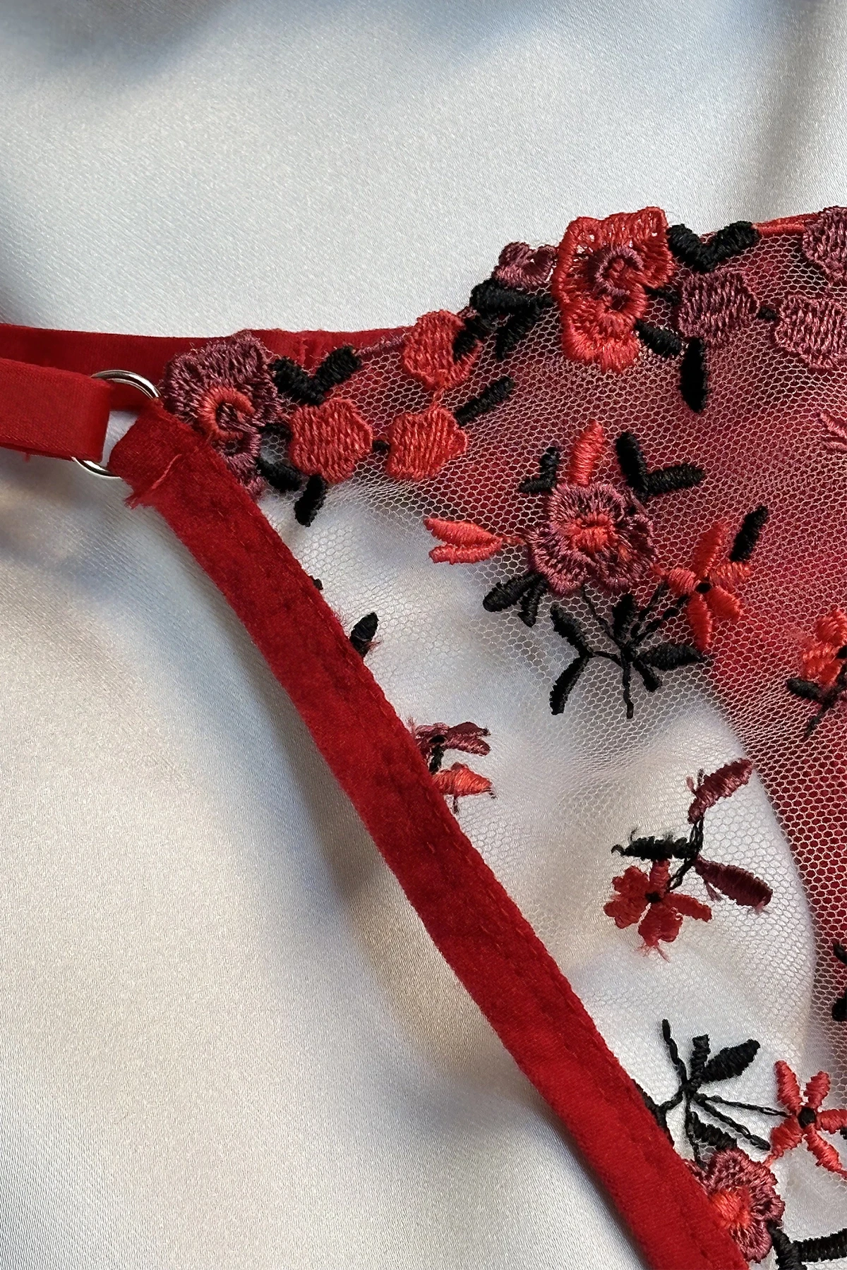 Picture of Red Flower Detail Underwear
