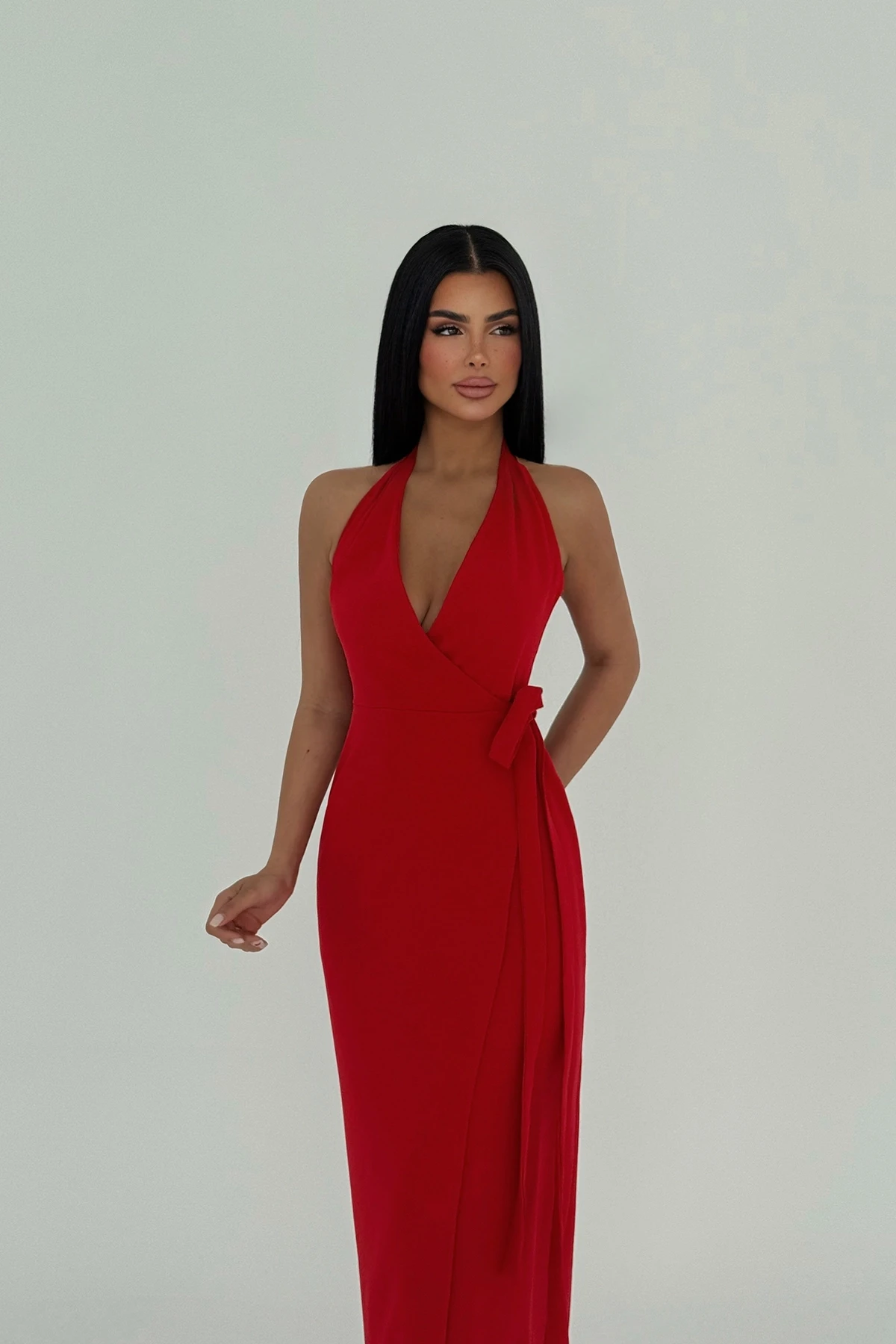 Picture of Red Tied Dress