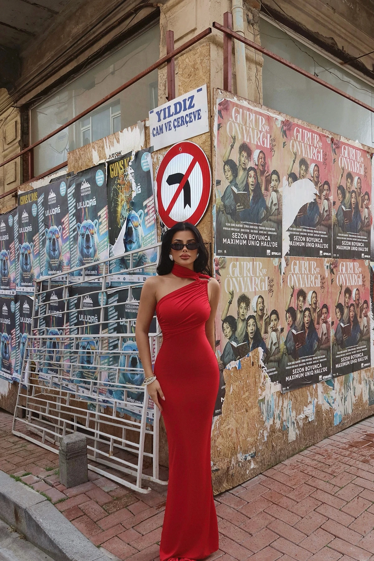 Picture of Red Marcia Long Dress