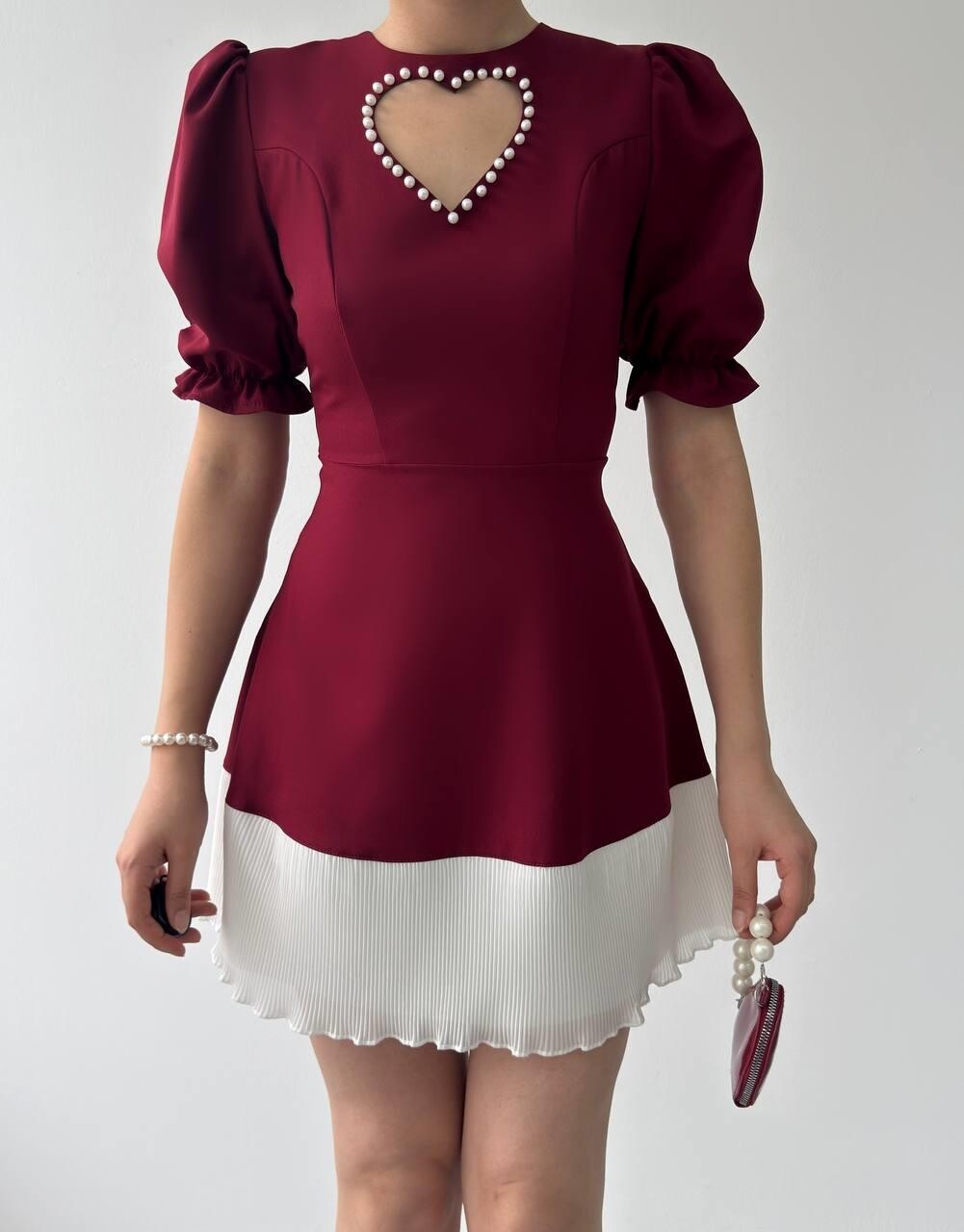 Picture of Safe Kalp Detaylı Elbise