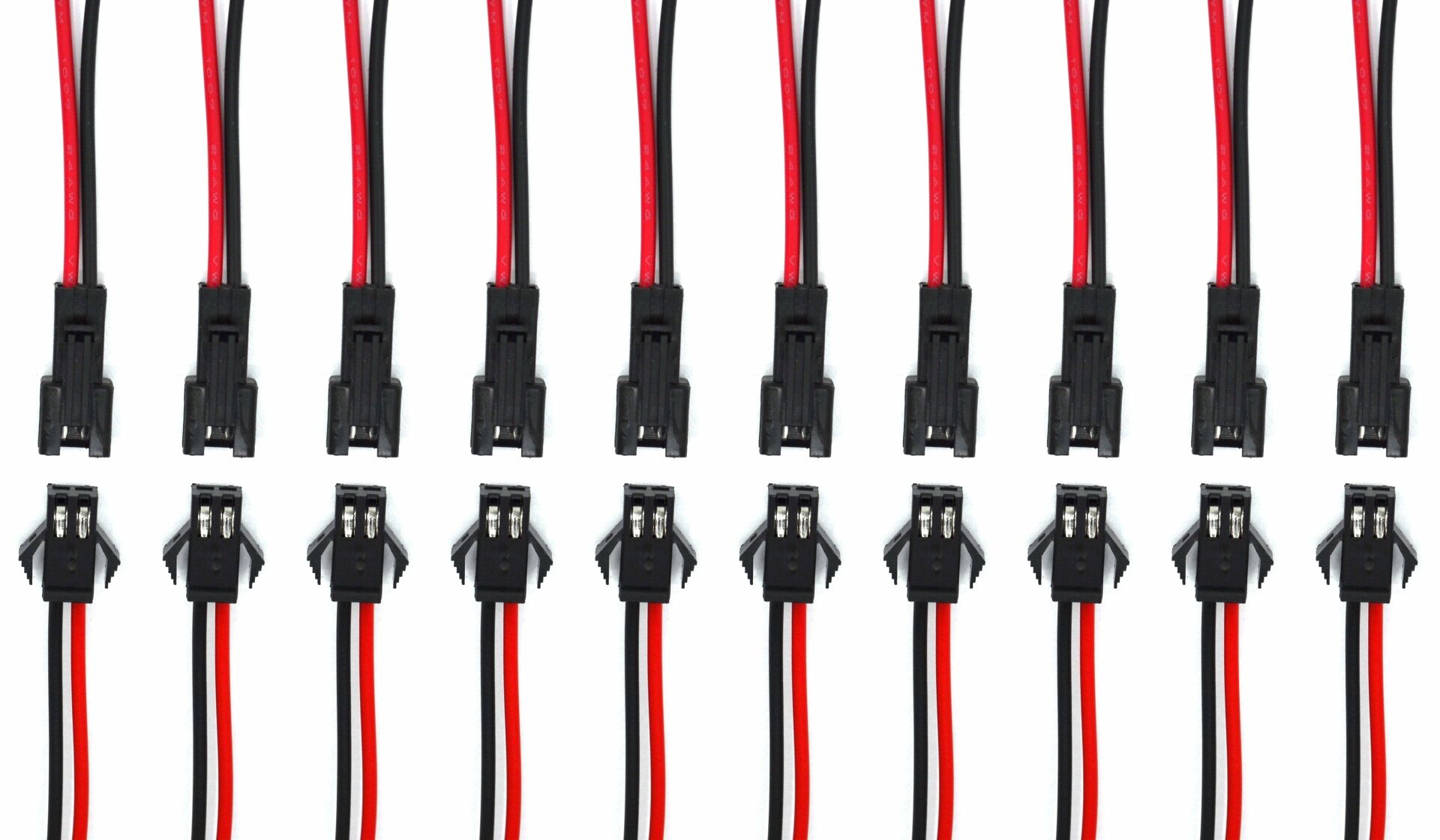 Picture of 1 Takım 2 Pin 10cm Kablolu JST LED Konnektör Elektrik Soketi MT-17