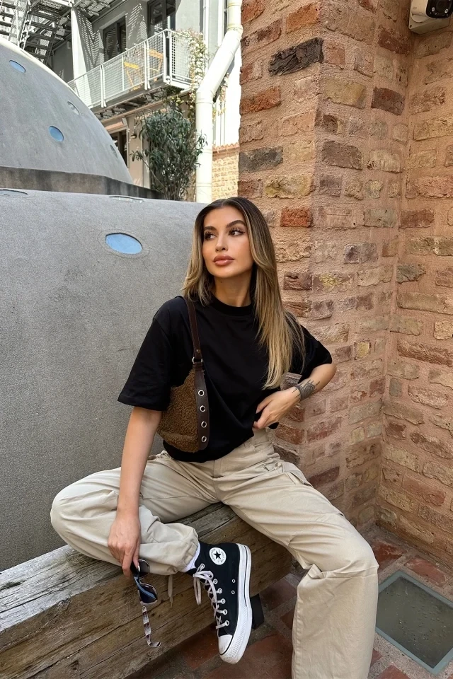 Picture of Black Wellness Gang Printed T-Shirt