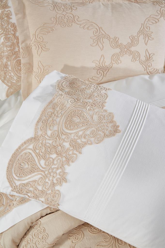 Picture of Çeyiz Diyarı Sahra 10 Parça Battaniyeli Çeyiz Seti Bej