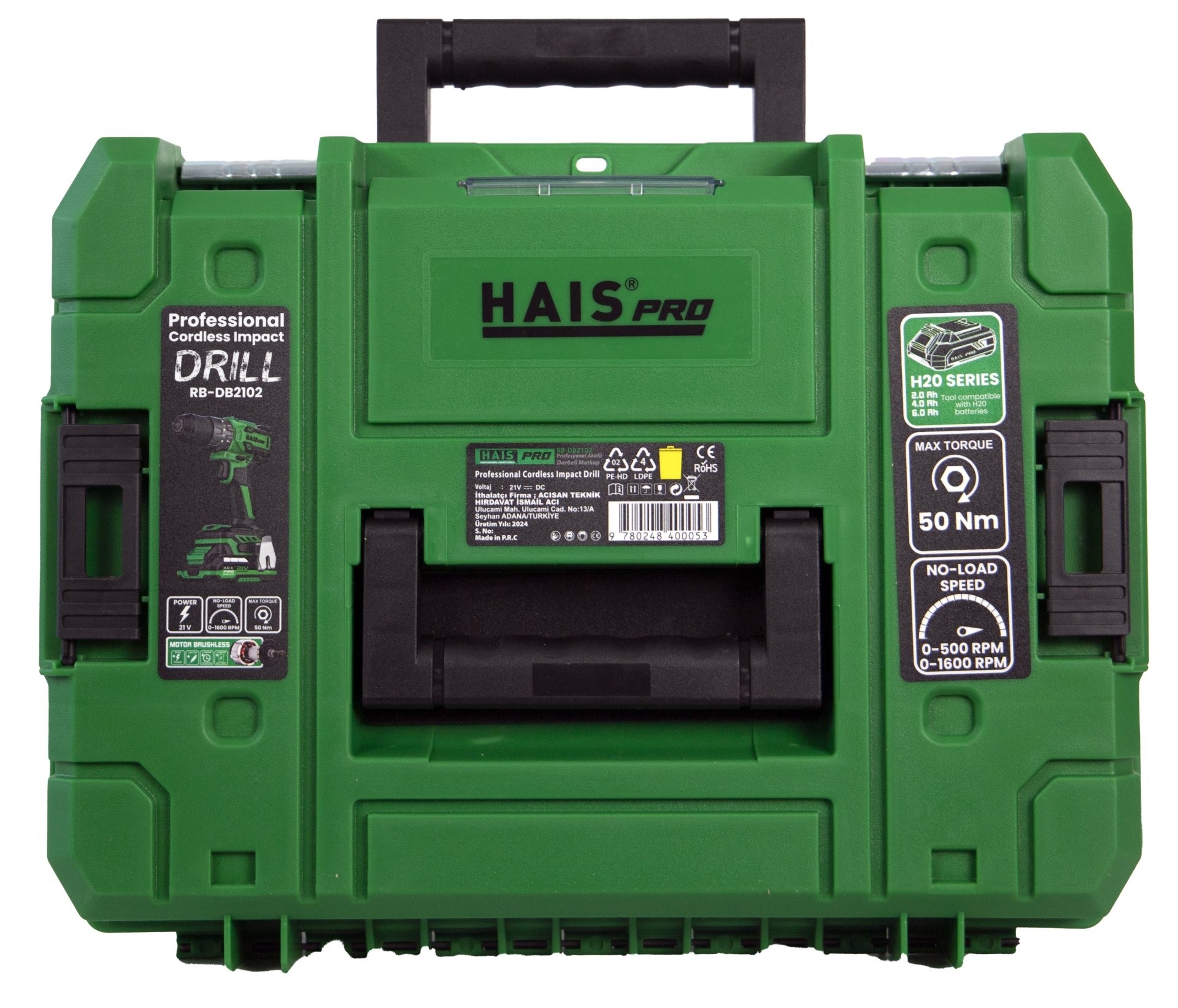 Picture of HAISPRO Profesyonel Darbeli Vidalama Matkap 21 V 2.0 Ah Çift Akülü