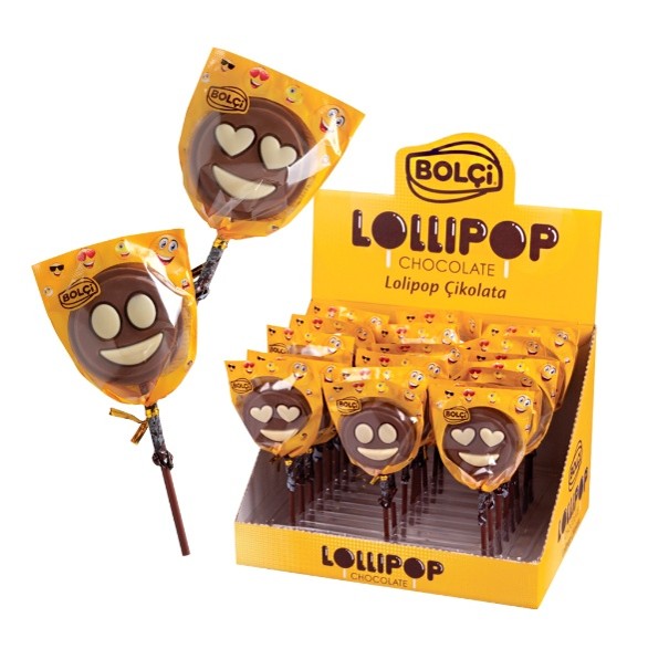 Picture of MILK CHOCOLATE EMOJI LOLLIPOP 24g