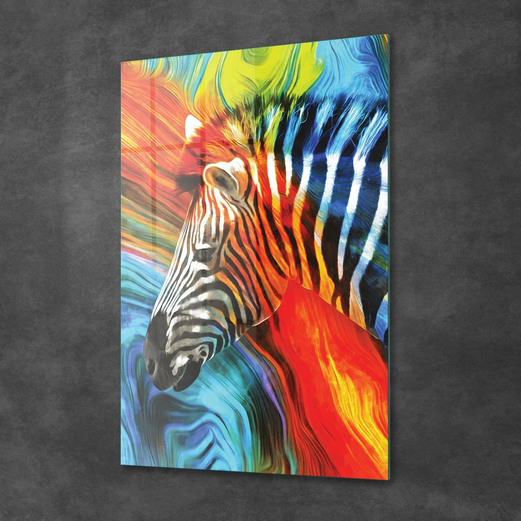 Picture of Decovetro Cam Tablo Zebra Desenli 50x70 cm