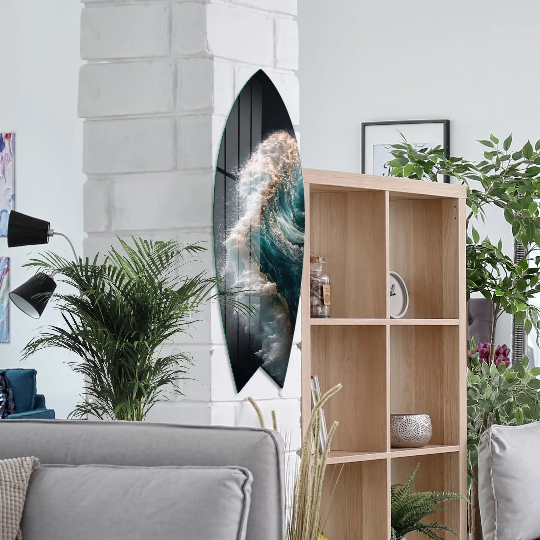 Picture of Decovetro ST 4118 Dekoratif Cam Sörf Tahtası 33x100 Cm