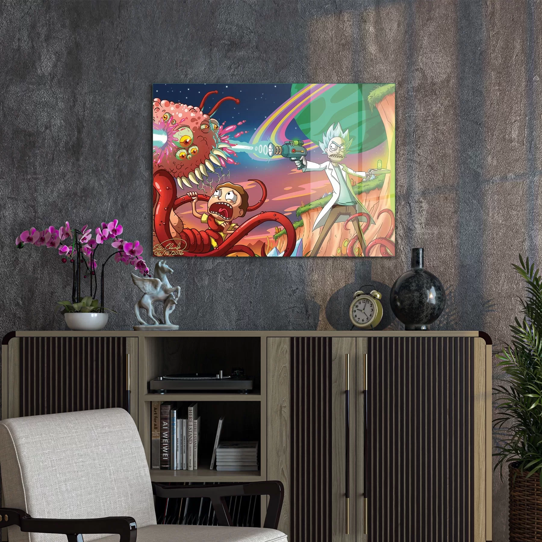 Picture of Decovetro Cam Tablo Rick And Morty Blast 30x40 cm