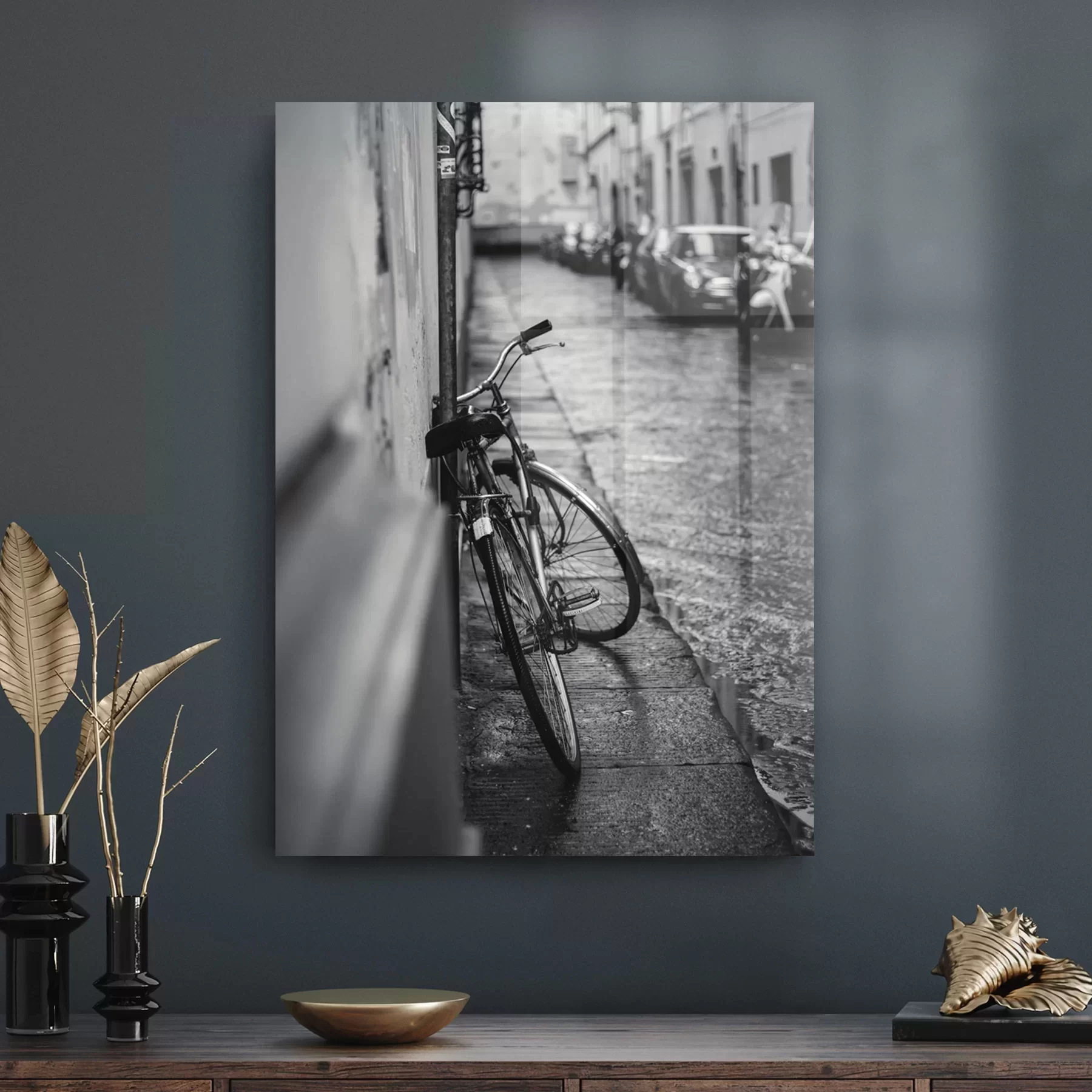 Picture of Decovetro Cam Tablo Vintage City Bycle 30x40 cm