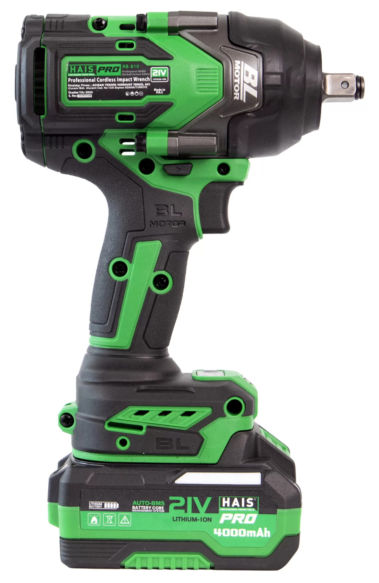 Picture of HAISPRO Profesyonel Darbeli Somun Sıkma 1100 Nm 21 V