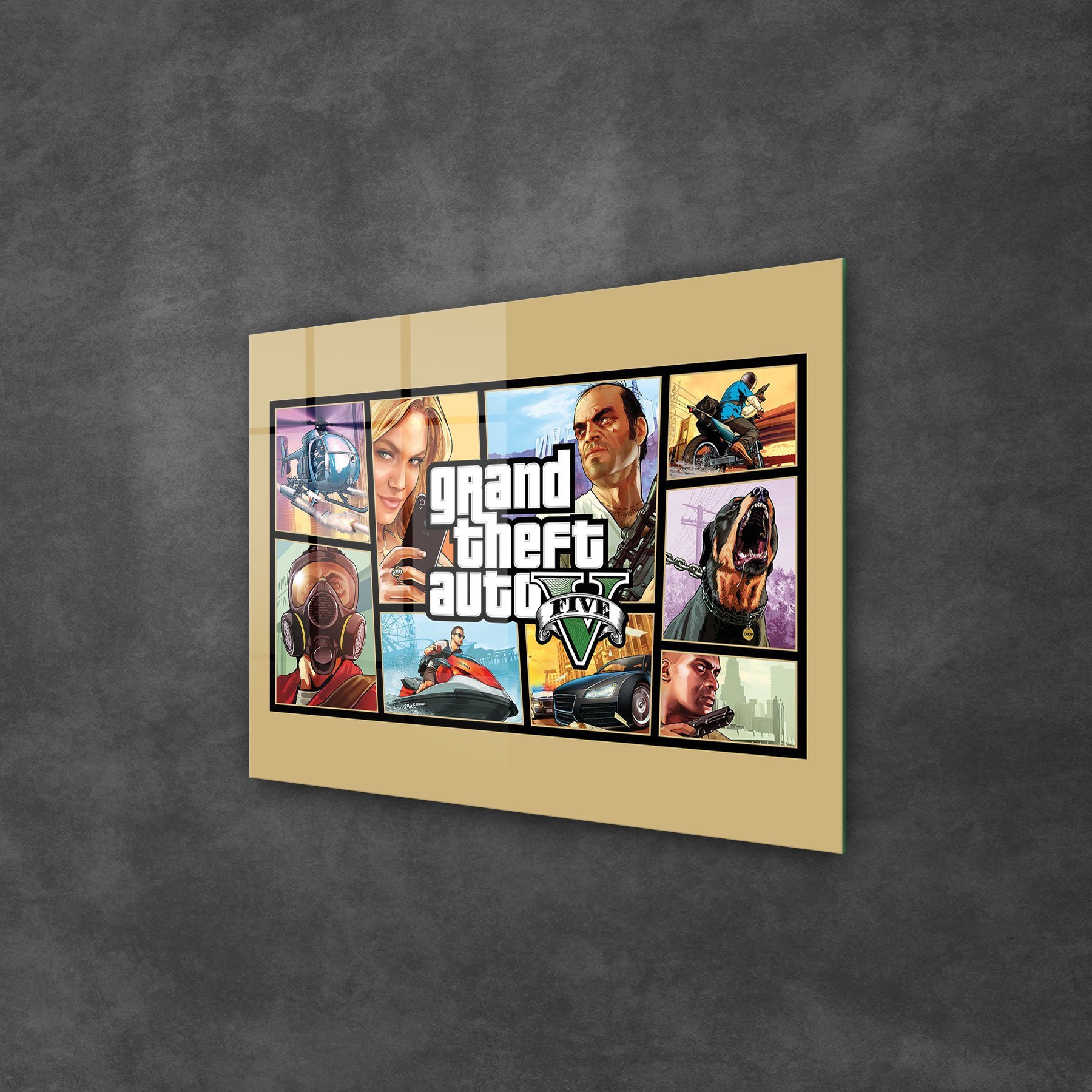Picture of Decovetro Cam Tablo Gamer Room Gta 70x100 cm
