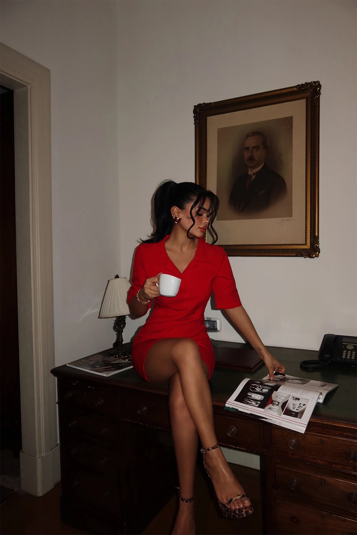 Picture of Red Chriselda Dress