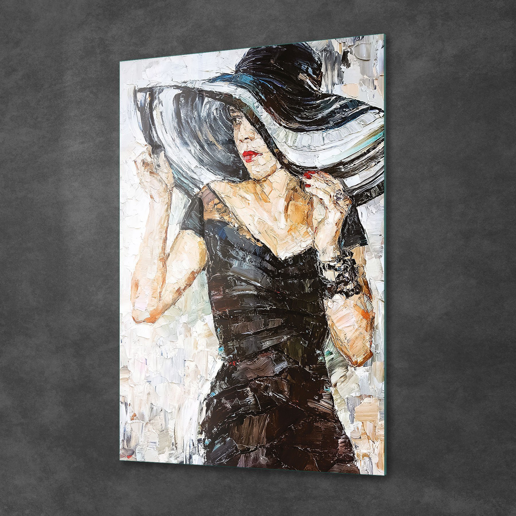 Picture of Decovetro Cam Tablo Abstract Kadın Portresi 50x70 cm