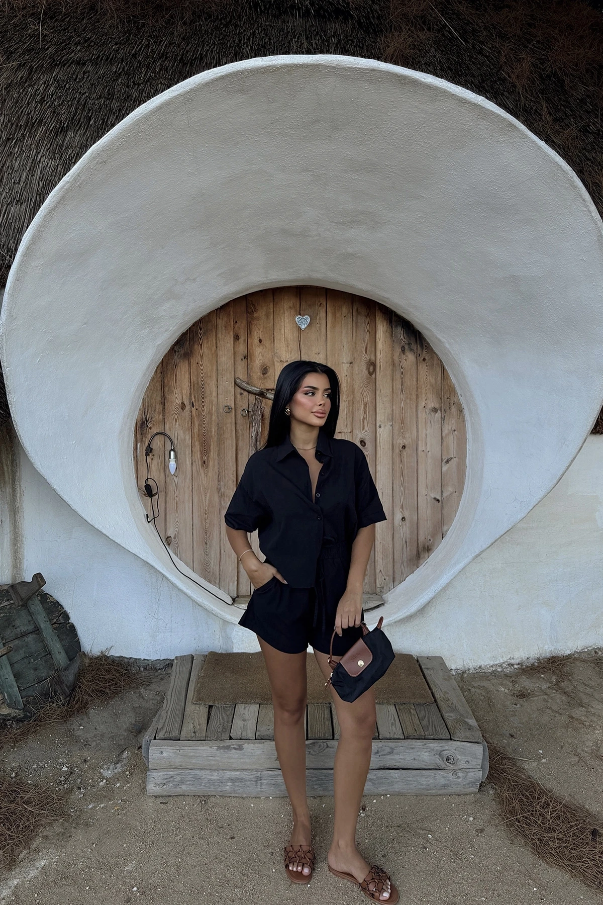 Picture of Black Shorts Set