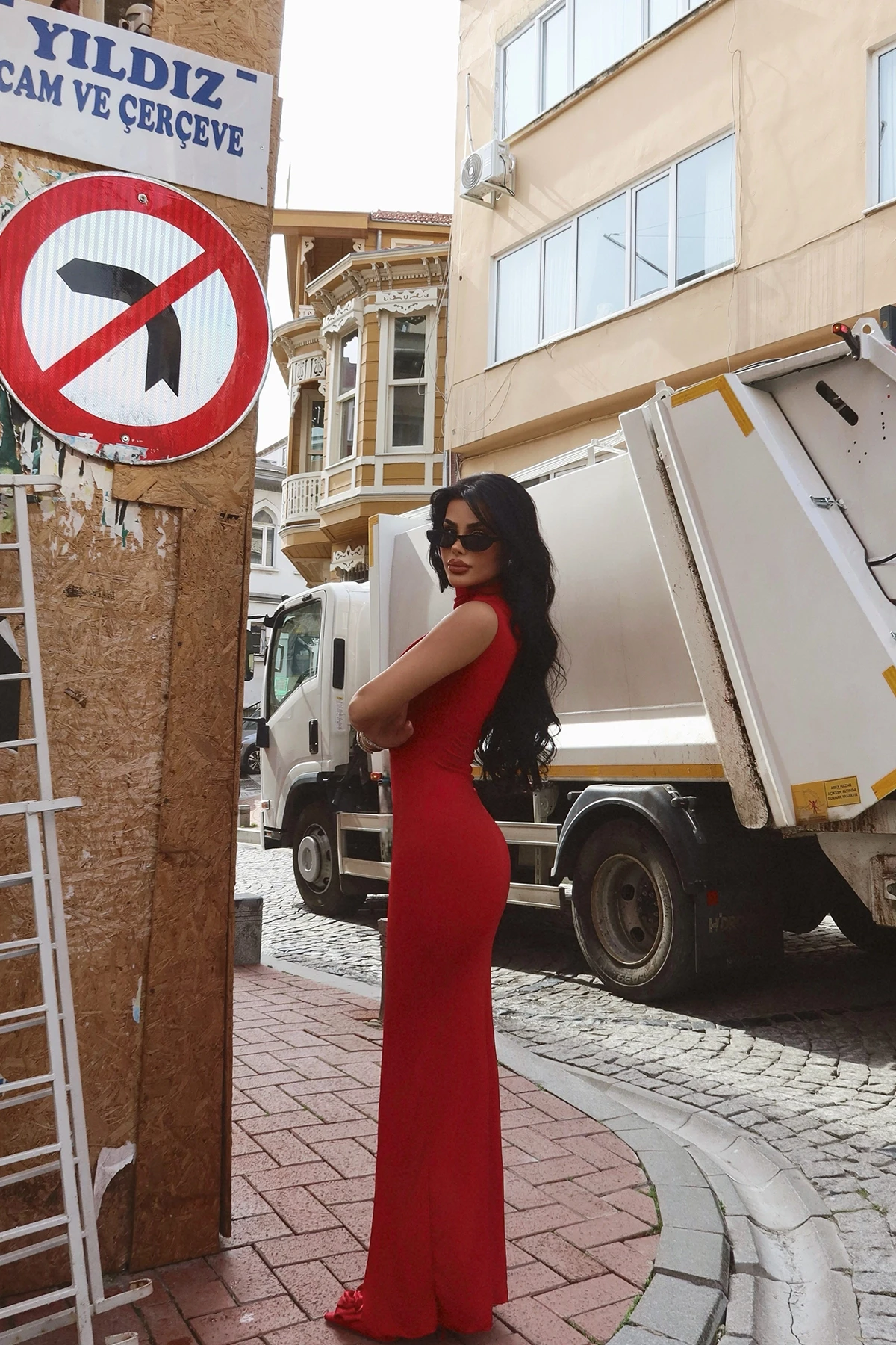 Picture of Red Marcia Long Dress