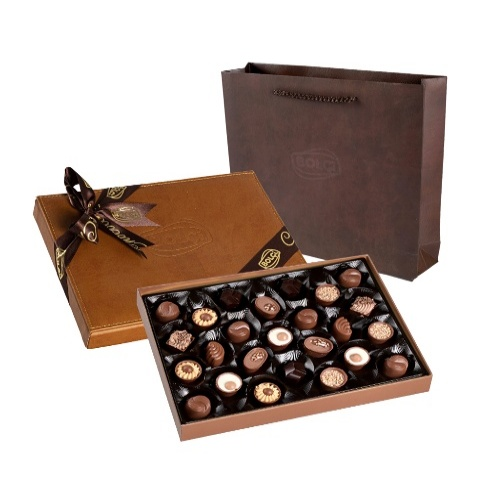 Picture of LIGHT BROWN LEATHER BOX 285g