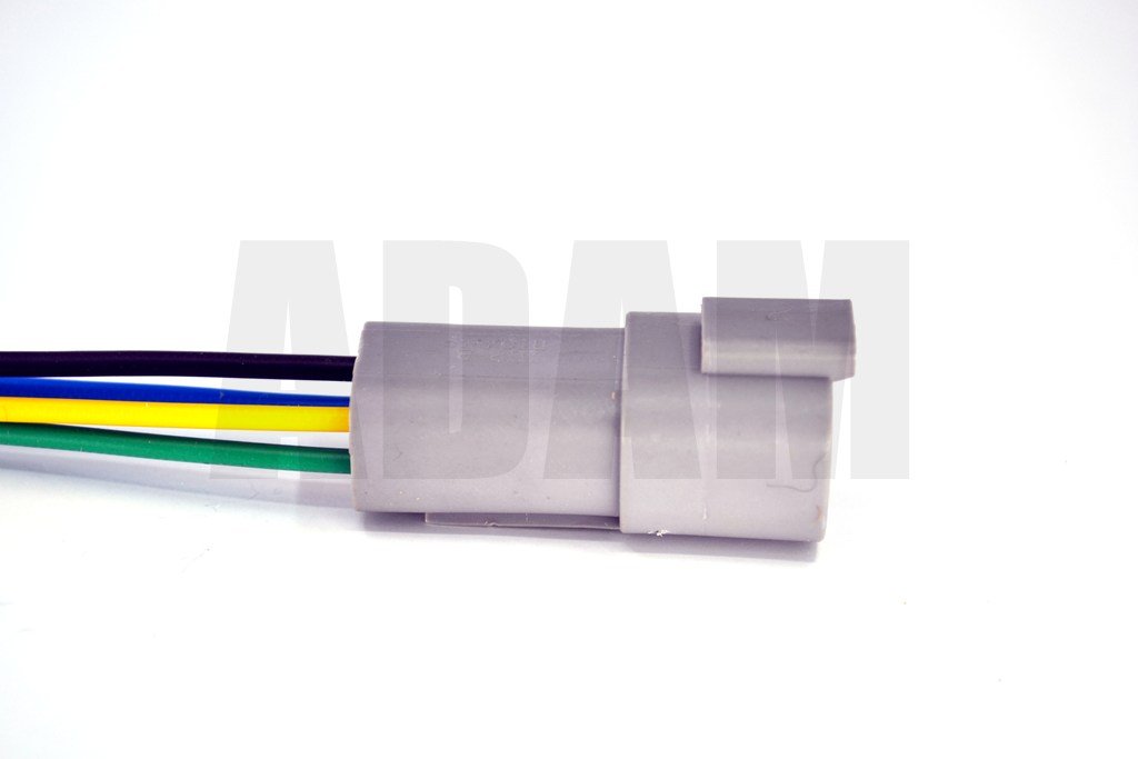 Picture of 4 Pin Kablolu Deutsch Soket Elektrik Bağlantı Konnektörü Dişi (Pinleri Erkektir)