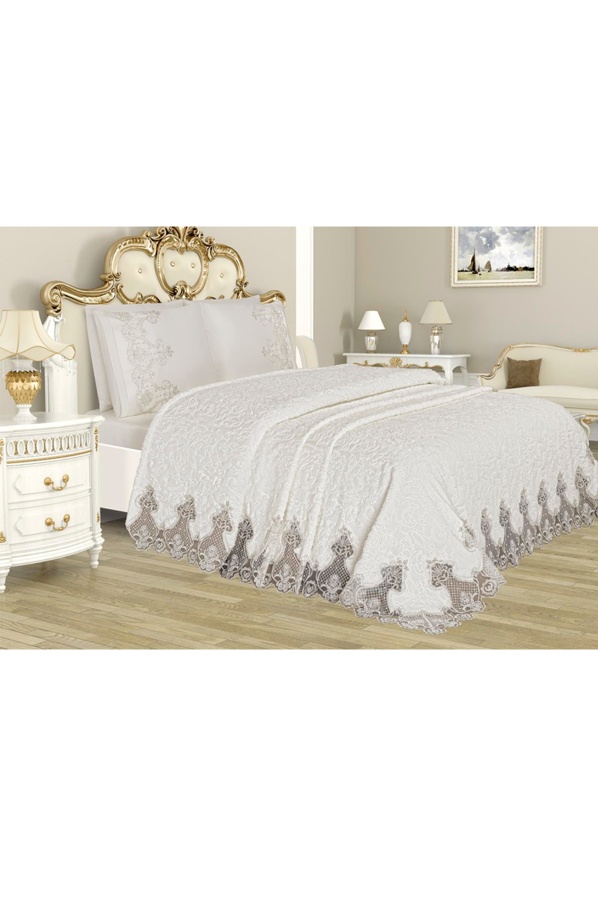 Picture of Çeyizlik Battaniye Takımı Dubai Krem