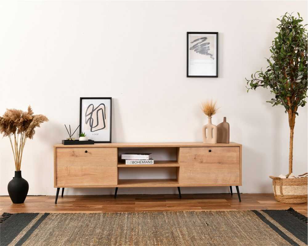 Picture of Düz 2 Kapaklı TV Ünitesi 180 cm