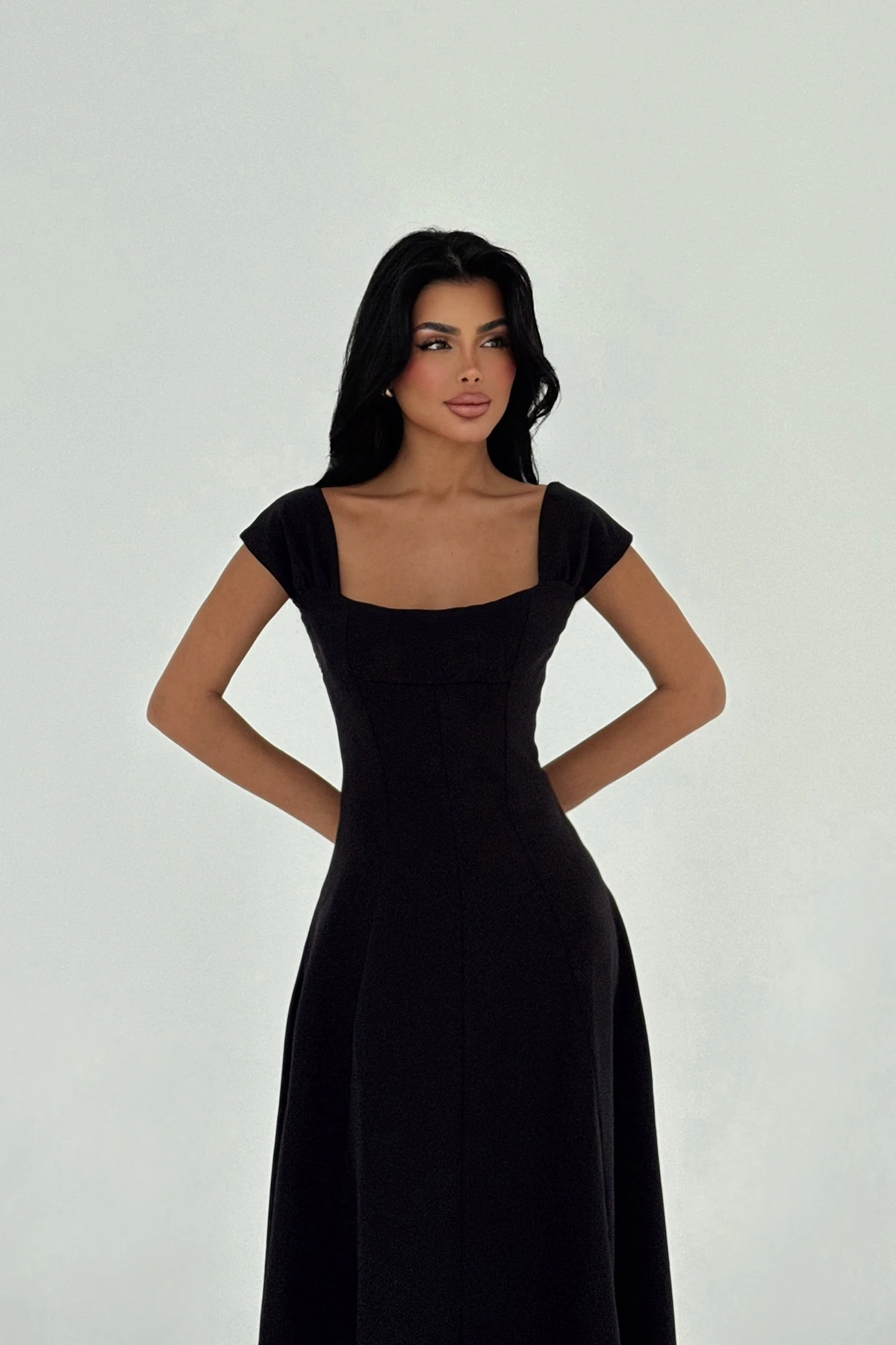 Picture of Black Strap Long Dress
