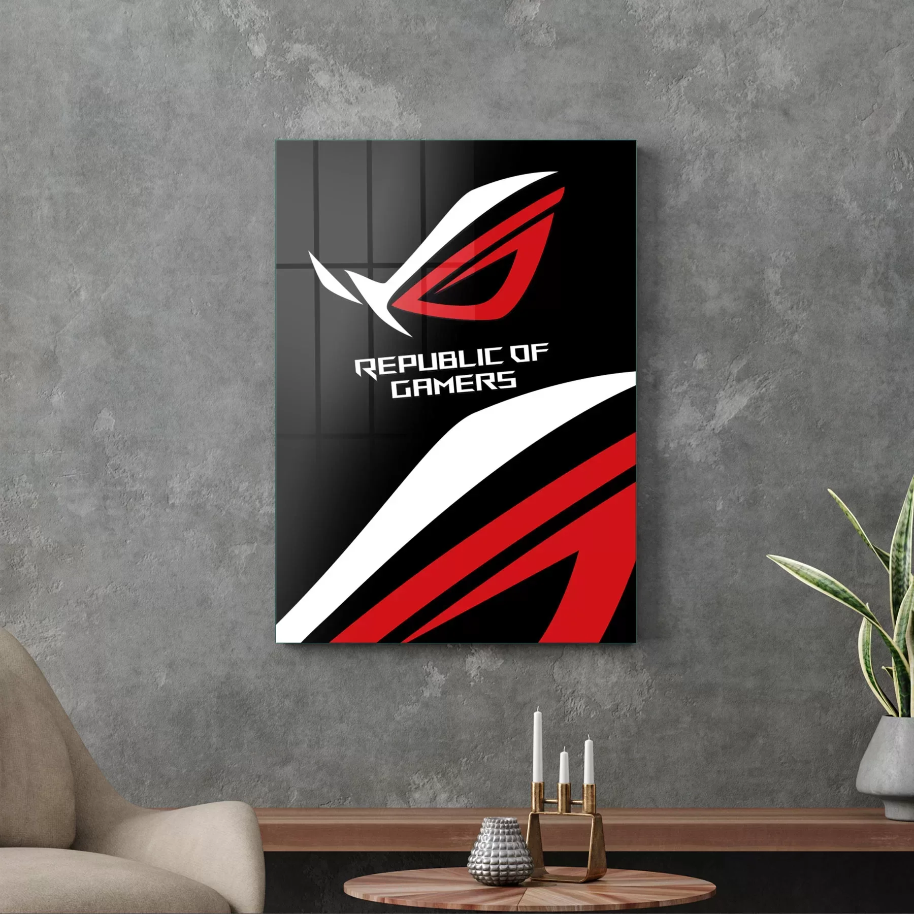 Picture of Decovetro Cam Tablo Republic Of Gamers 30x40 cm