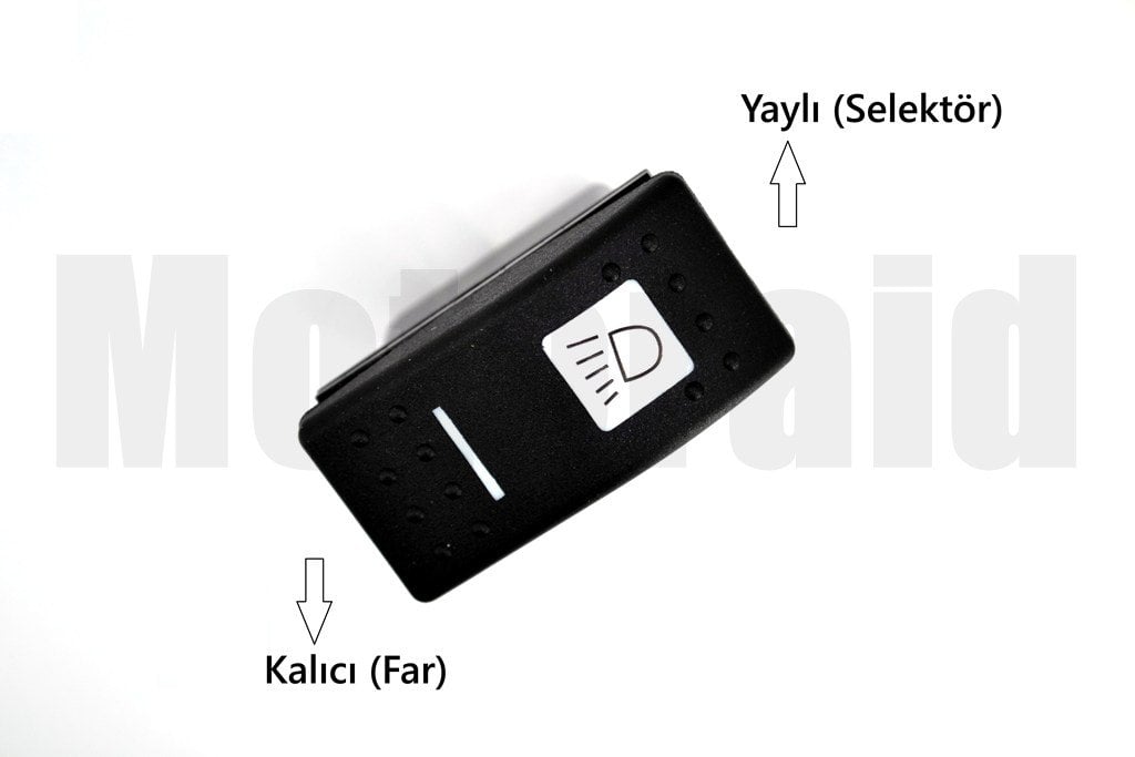 Picture of Marine Karavan Far Selektör Anahtar 12V 24V Işıklı Carling Tip 1-0-Yaylı Çift Devre 6P