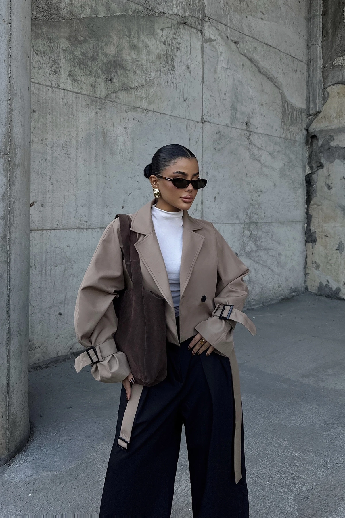 Picture of Beige Button-Front Jacket