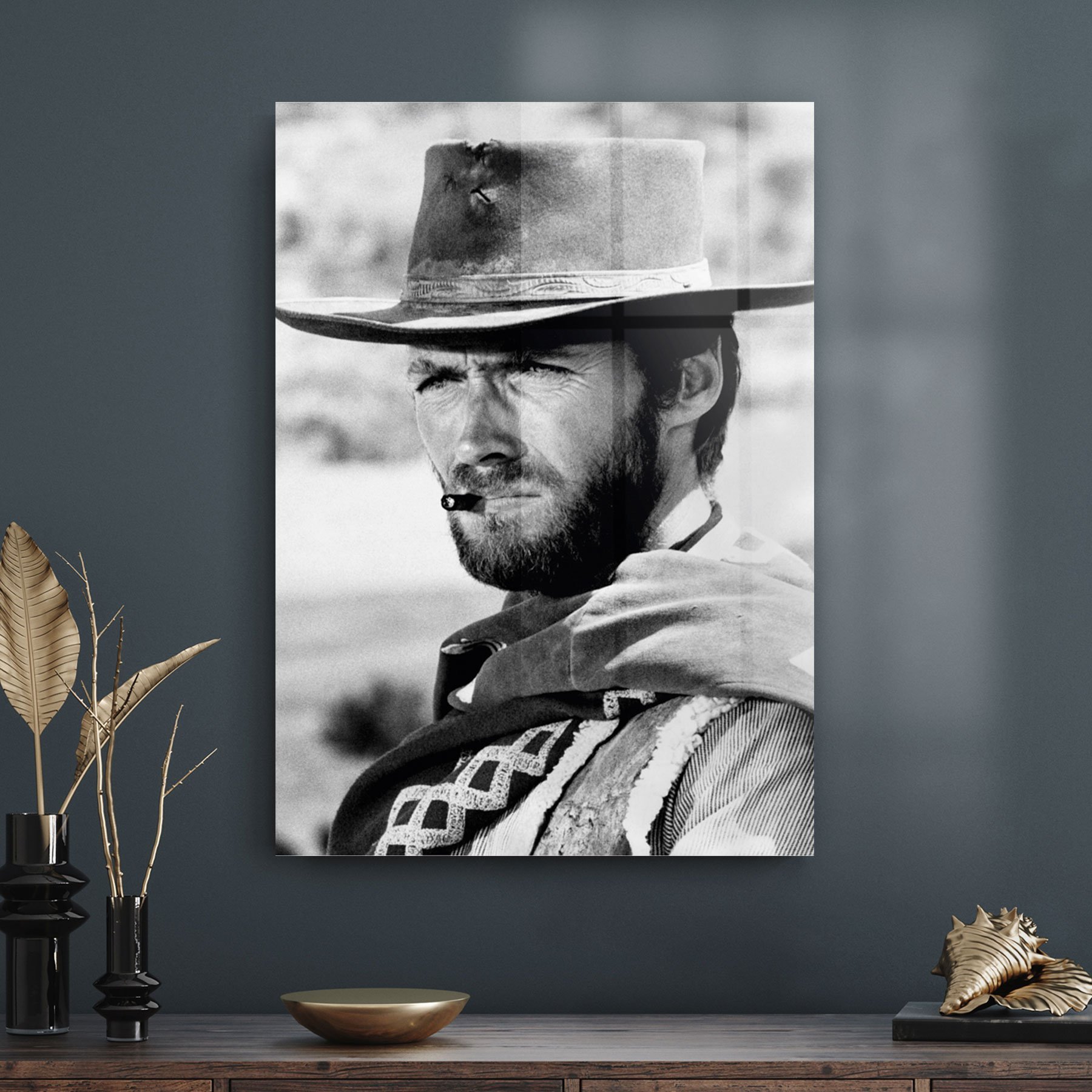 Picture of Decovetro Cam Tablo Clint Eastwood 30x40 cm
