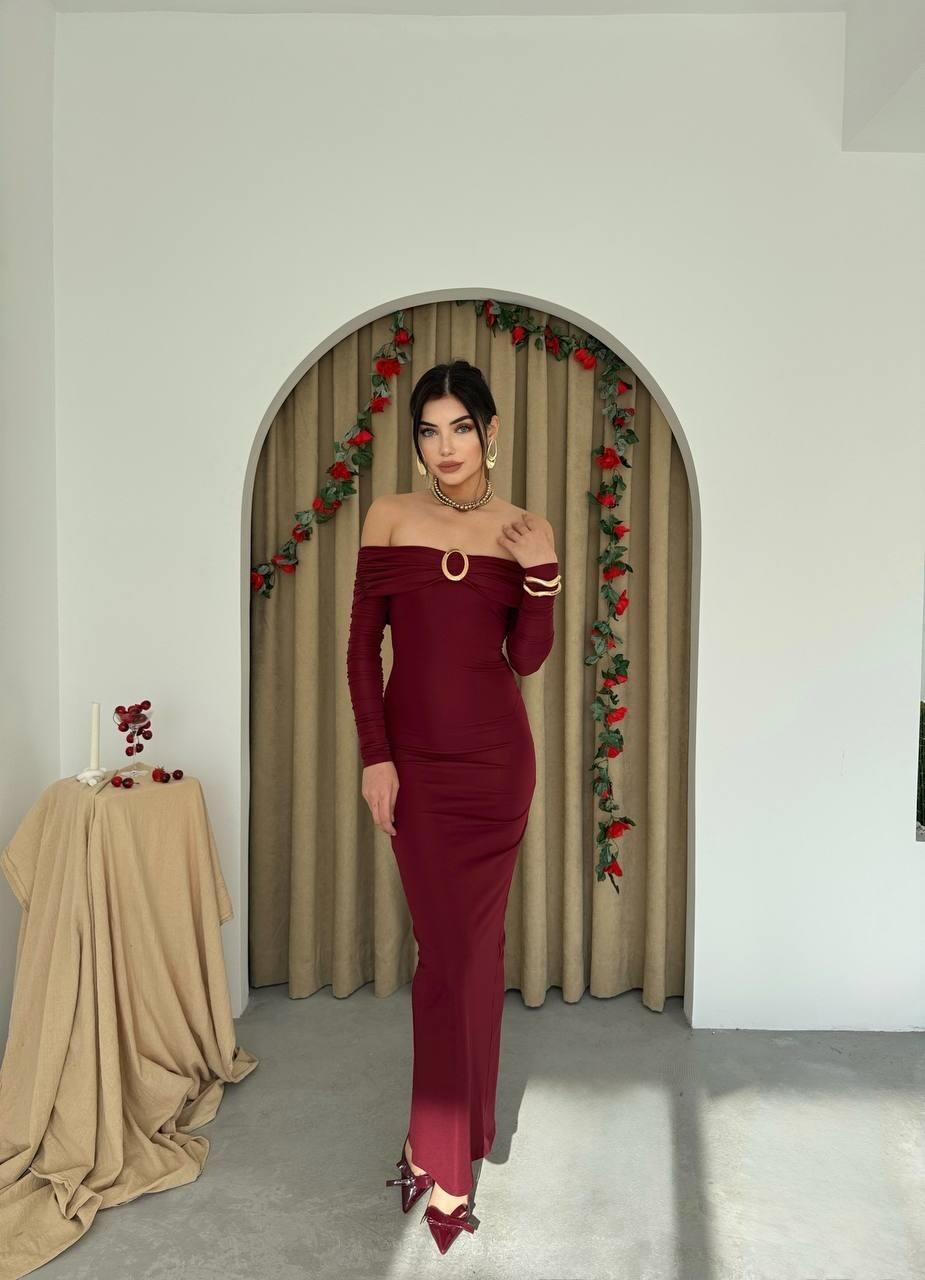 Picture of Maca Straplez Elbise