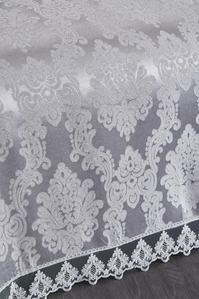 Picture of Çeyiz Diyarı Jakarlı Şönil Yatak Örtüsü Gri