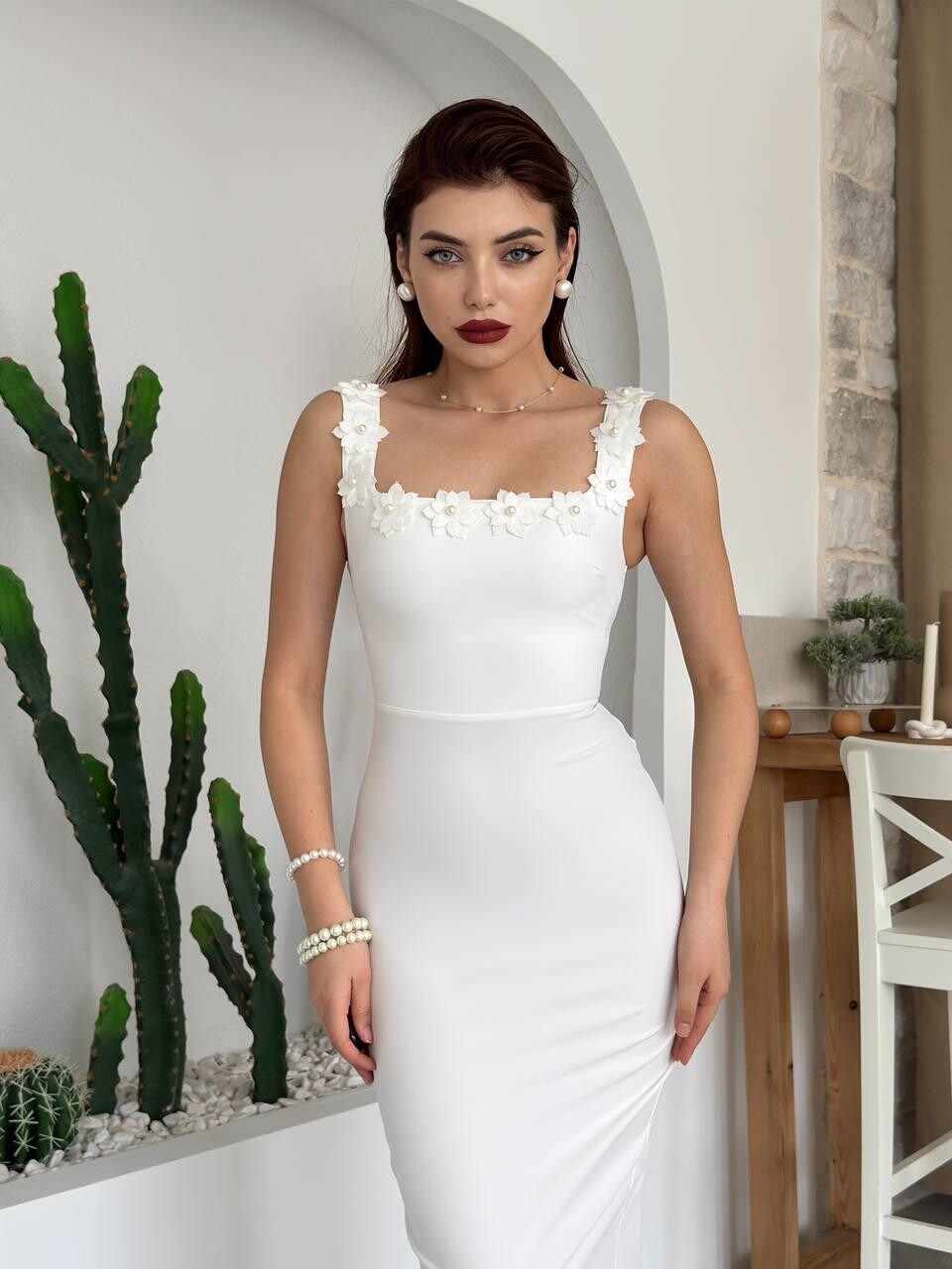 Picture of Mıng Çiçek Detaylı Elbise