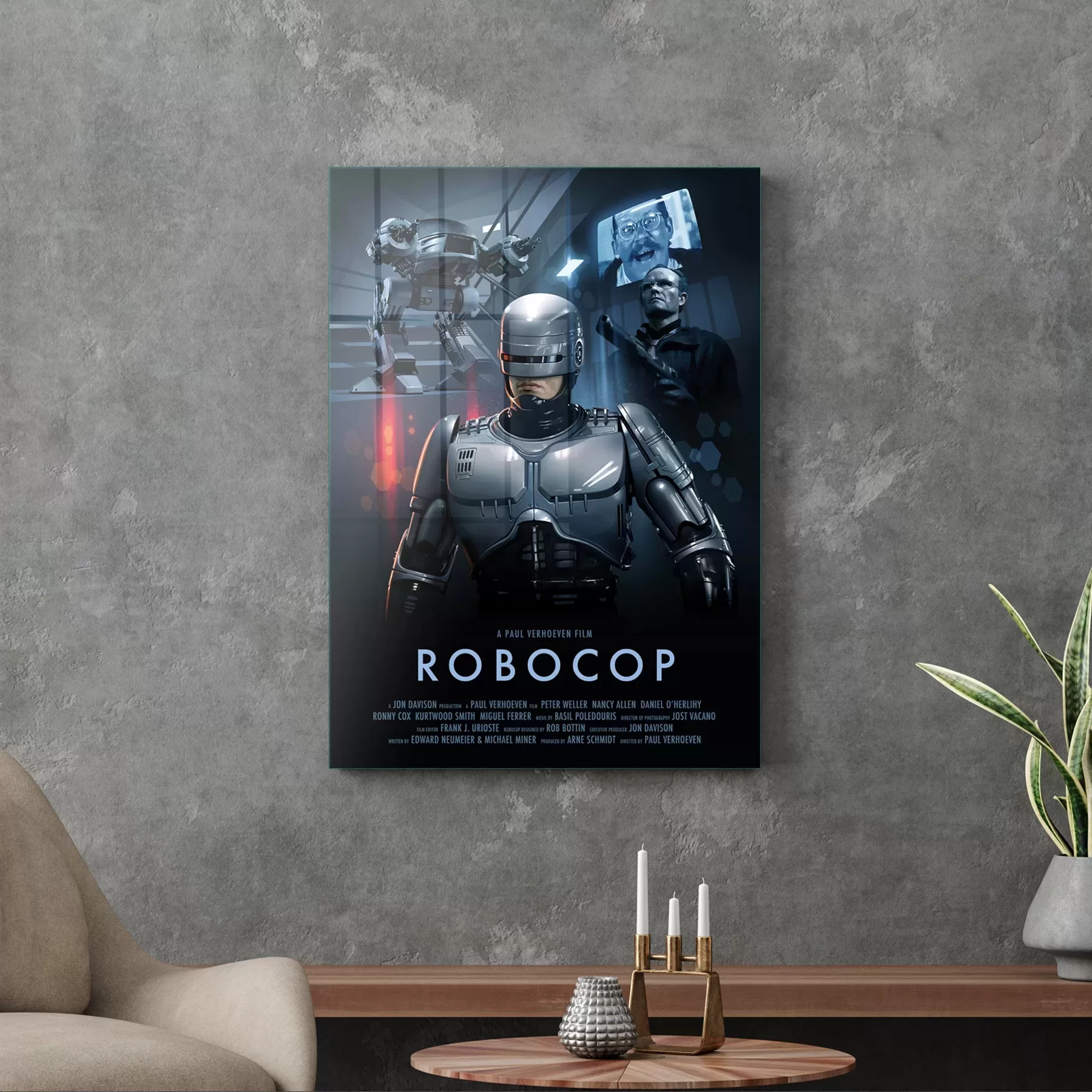 Picture of Decovetro Cam Tablo Robocop Film Afiş 50x70 cm