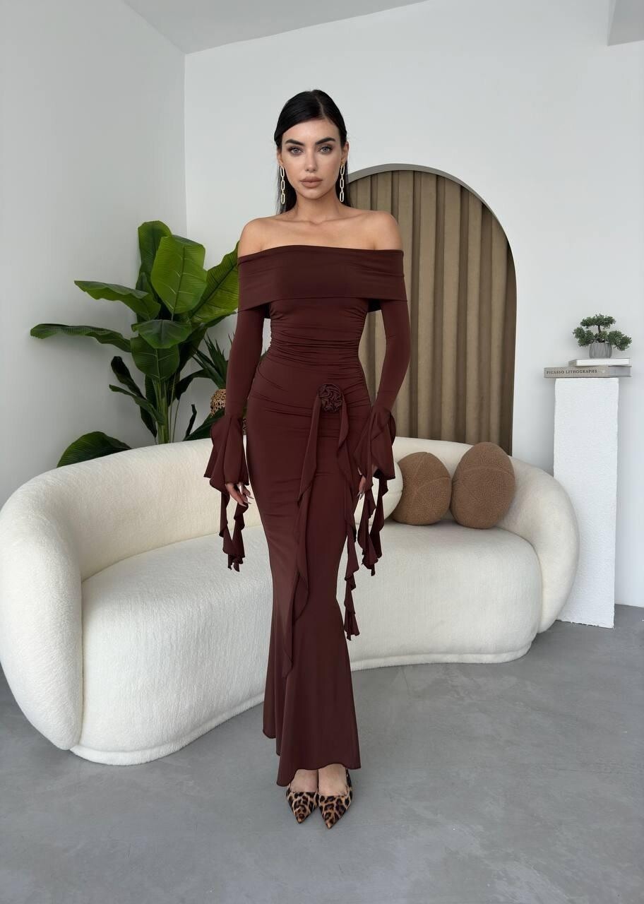 Picture of Valijevo Gül Detay Elbise