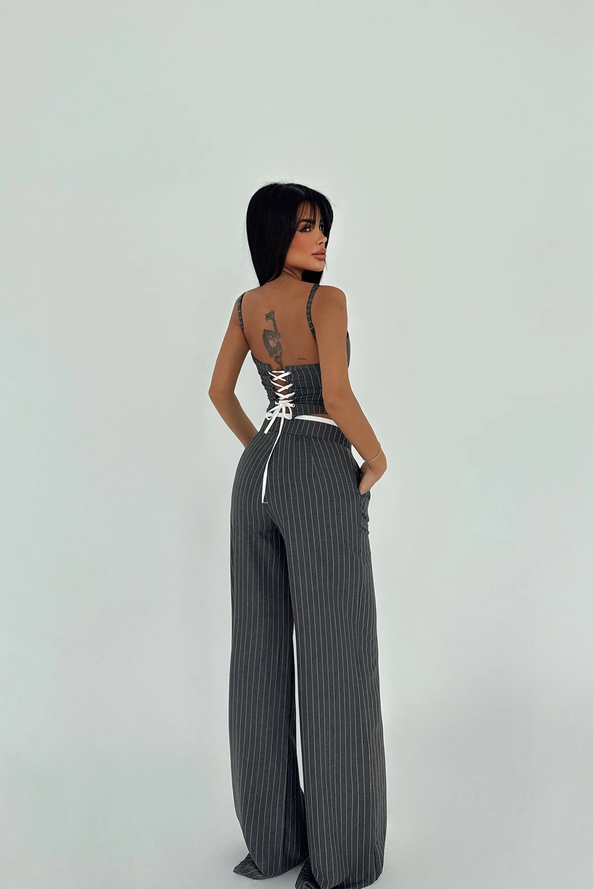 Picture of Gray Trouser Suit