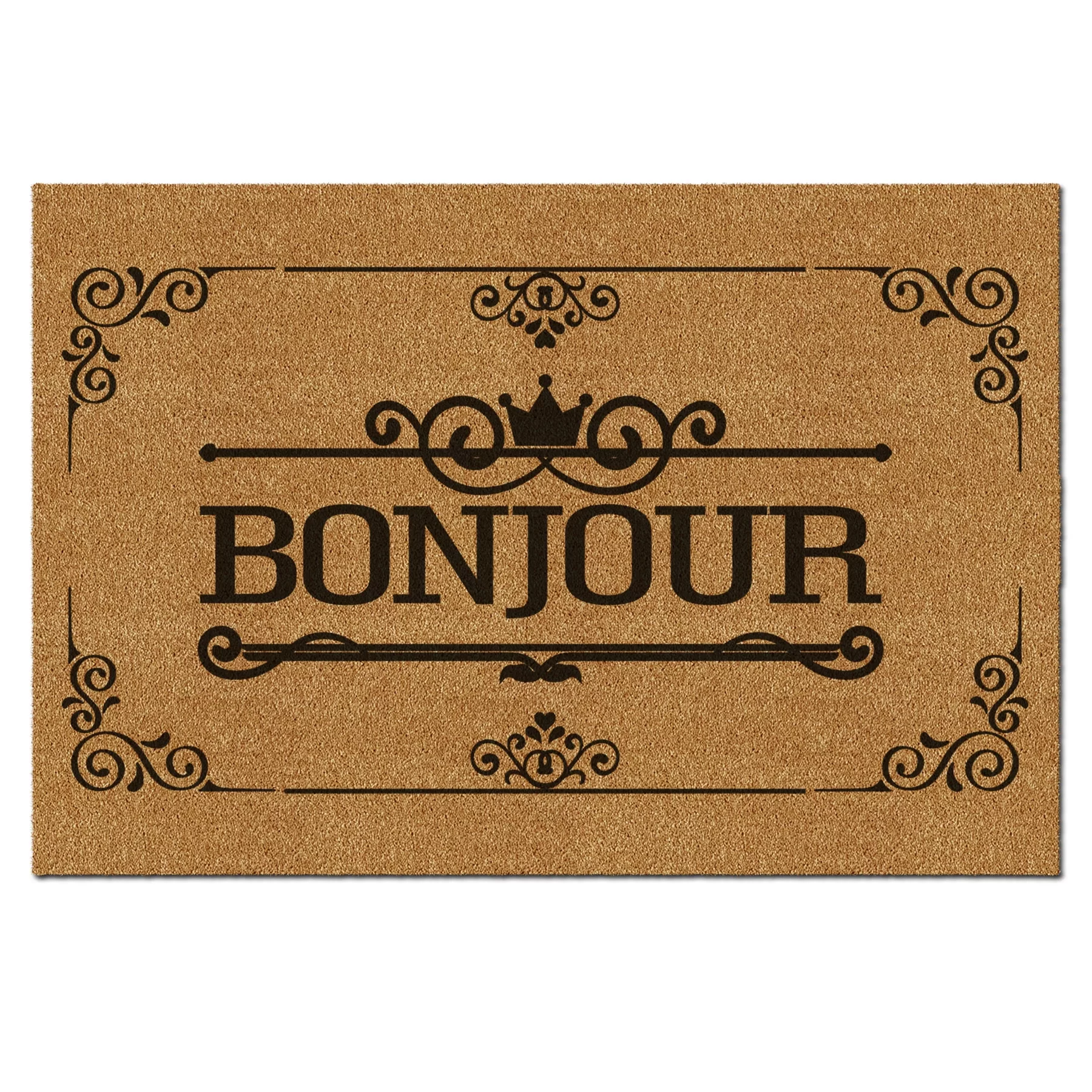 Picture of Decovetro Paspas Bonjour Desenli Kapı Önü Paspası 40 x 60 Cm
