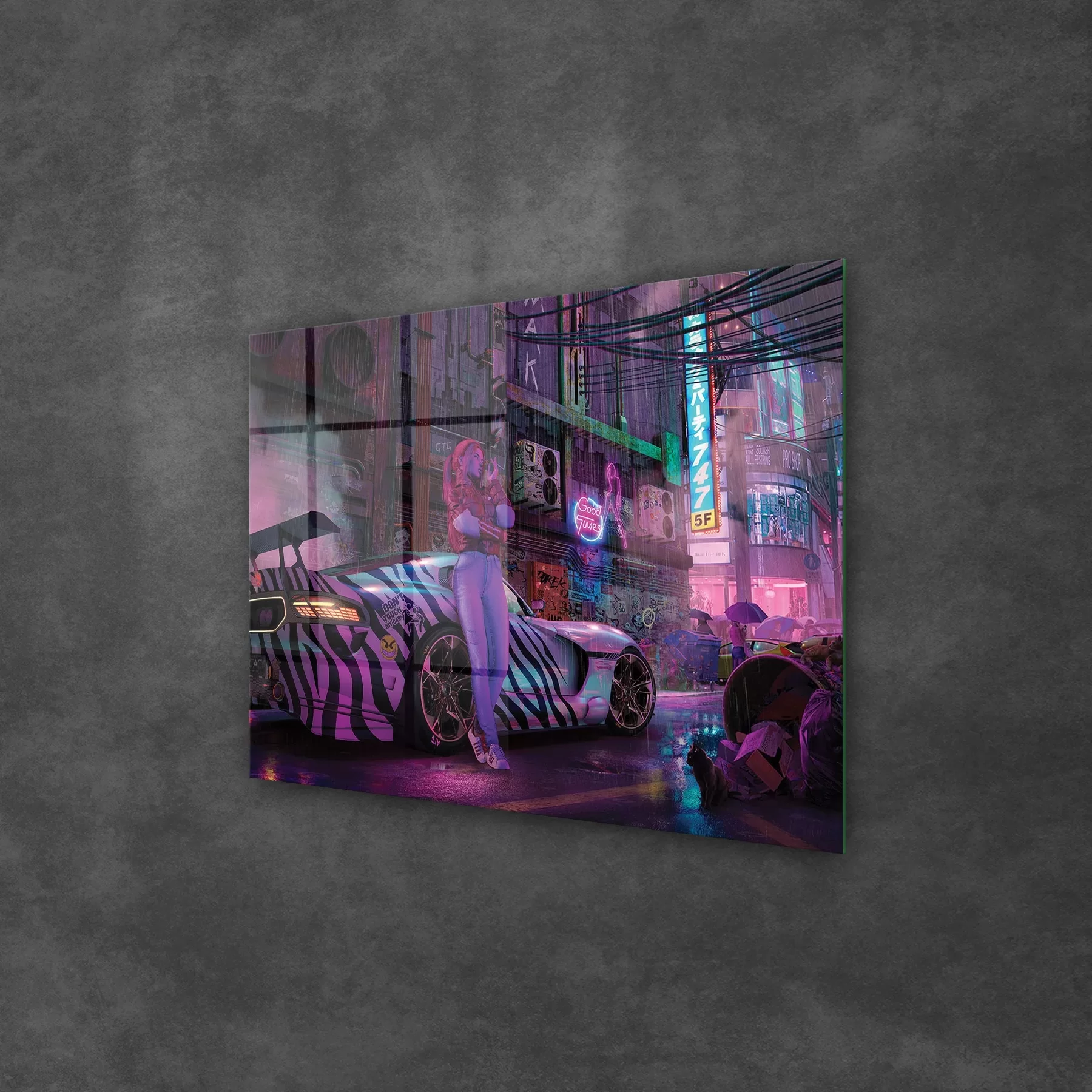 Picture of Decovetro Cam Tablo Gamer Cyberpunk City 30x40 cm
