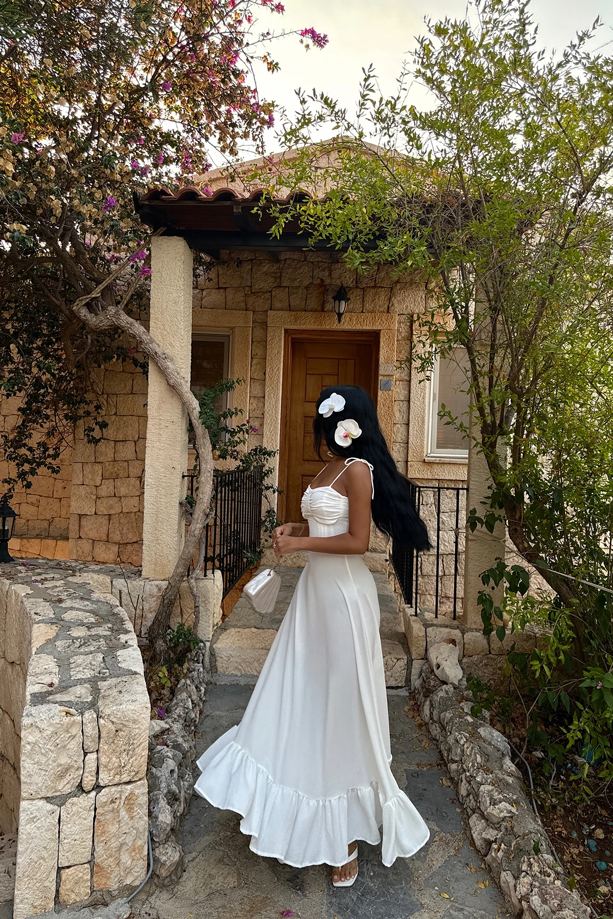 Picture of White Tied Dress