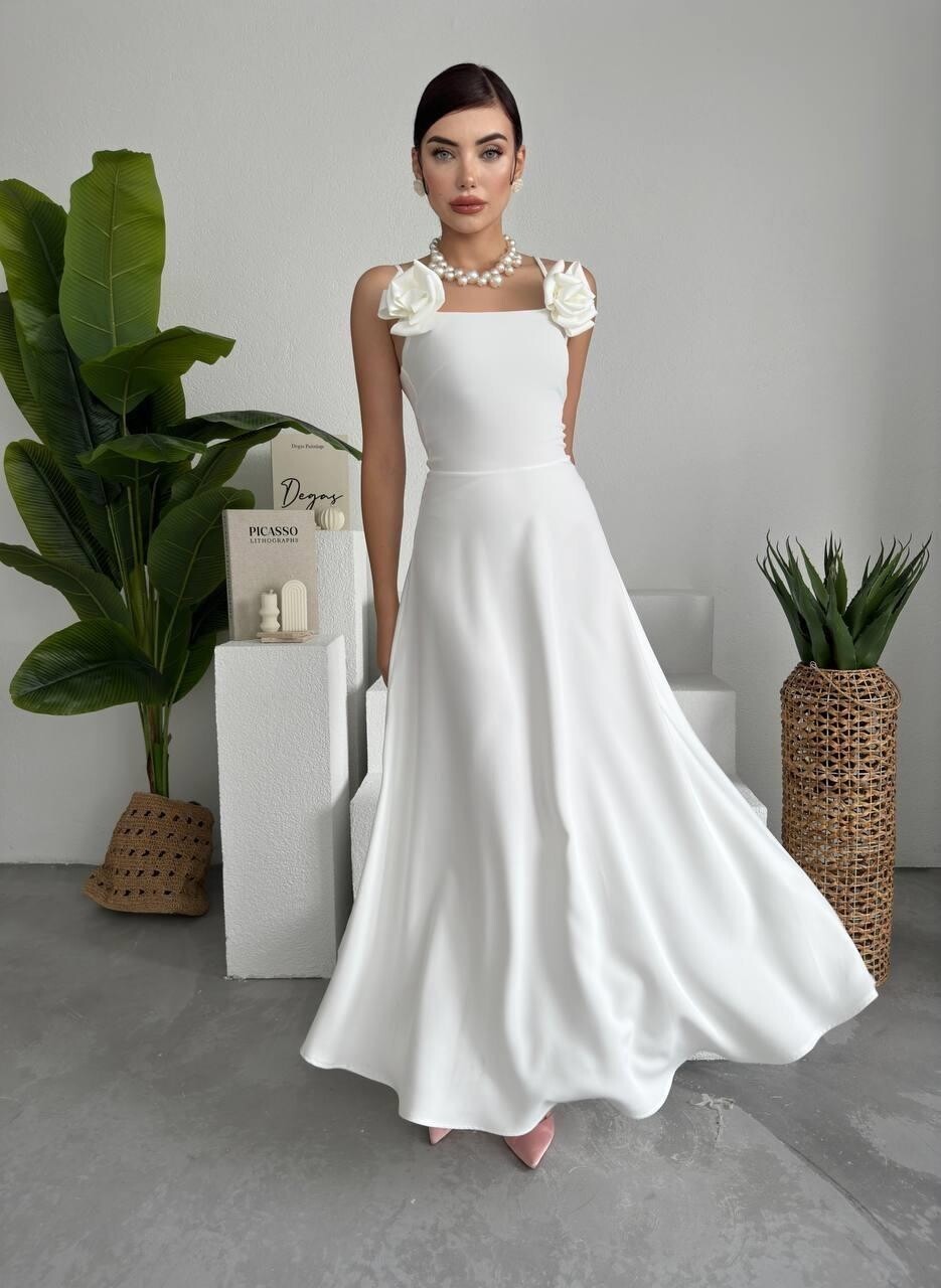 Picture of Matilda Gül İp Askılı Elbise